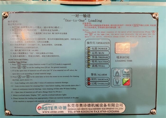 분리할 수 있는 진공 자동 공급부 큰 흐름 송풍기 자동 로딩 기계 3.7KW